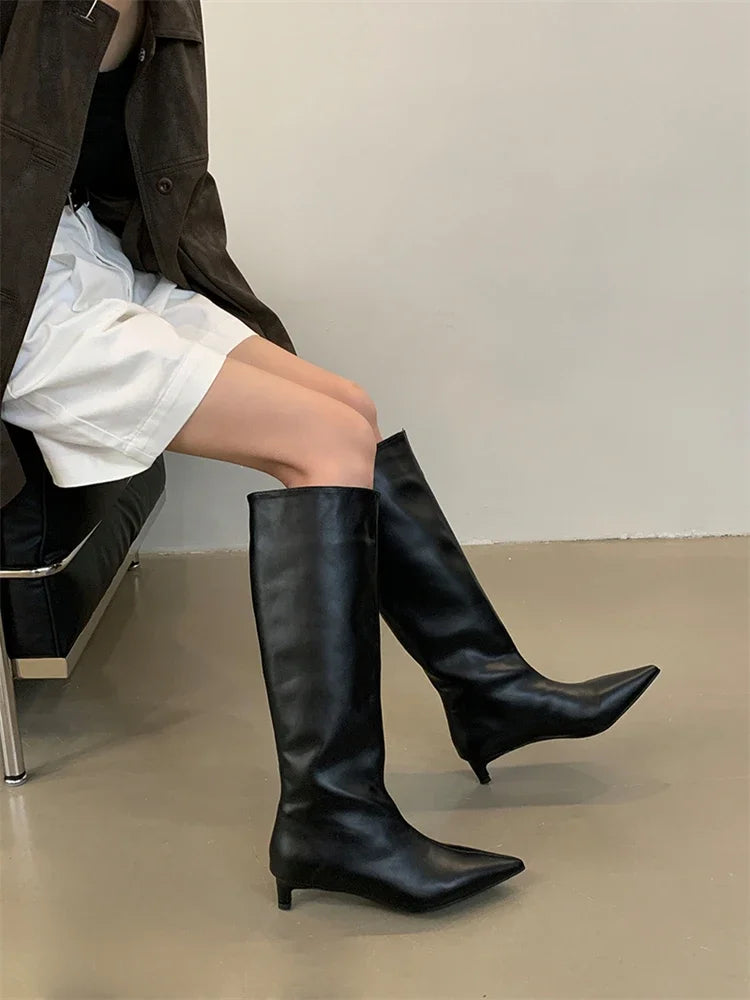 WW | Knee-High Slim Heel Boots