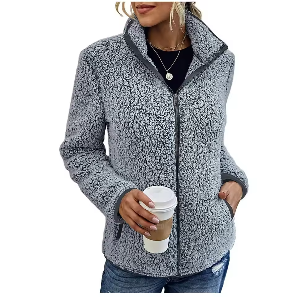WW | Fleece Stand-Up Collar Jacket