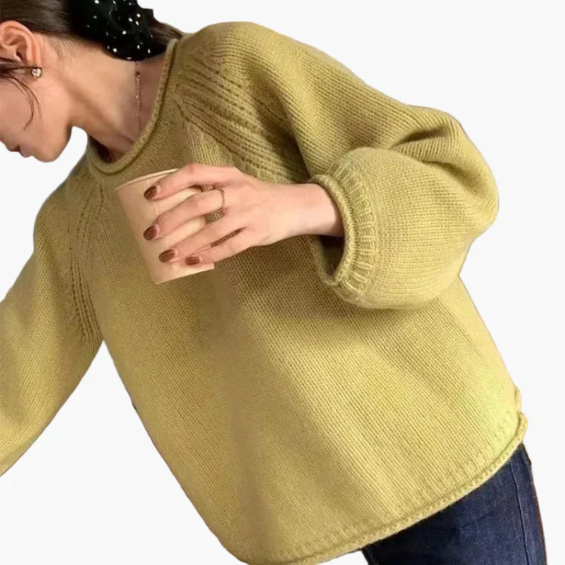 WW | French-Style Sweater - Loose Knit Pullover for Everyday & Leisure