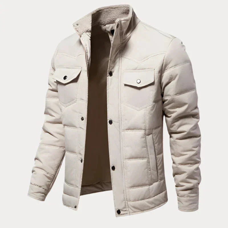 WW | Modern Padded Jacket with Front Pockets for Men