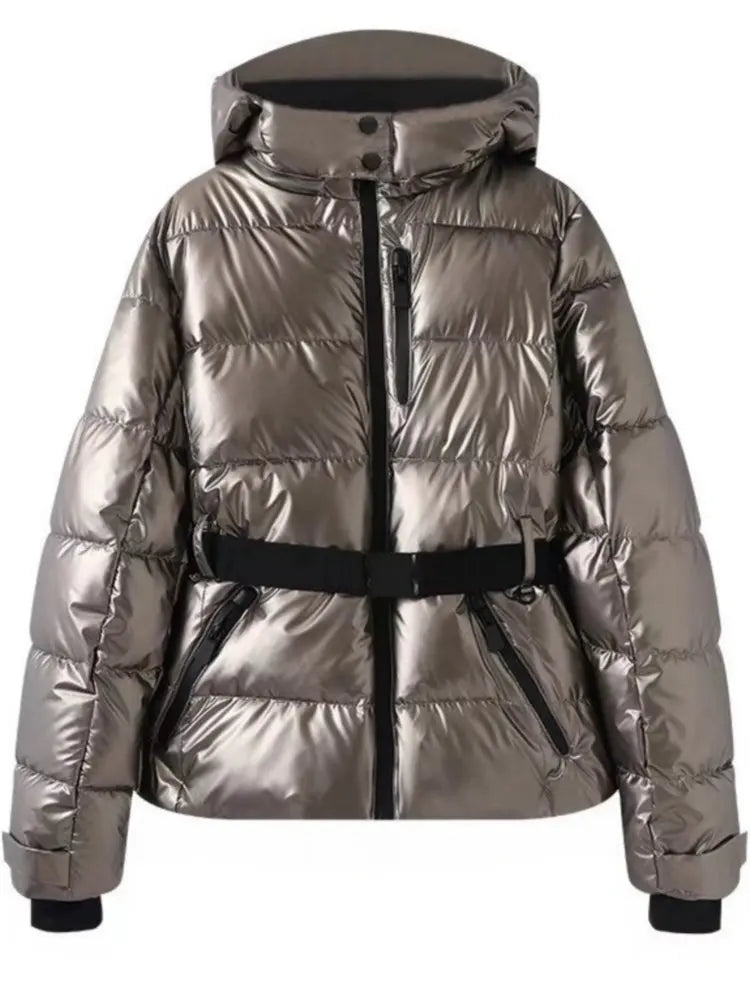 WW | Damen Winter Pufferjacke - Mit Kapuze