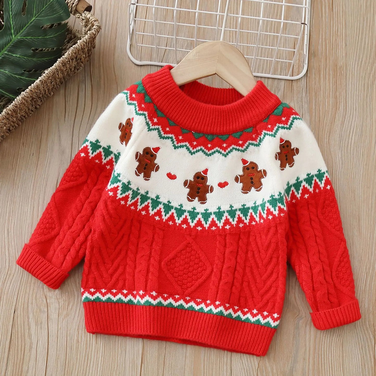 WW | Kinderpullover mit Teddybär - Weicher Plüschpullover für Jungen und Mädchen