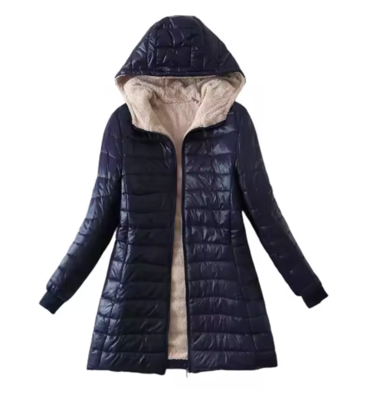 WW | Elegant long black coat for winter