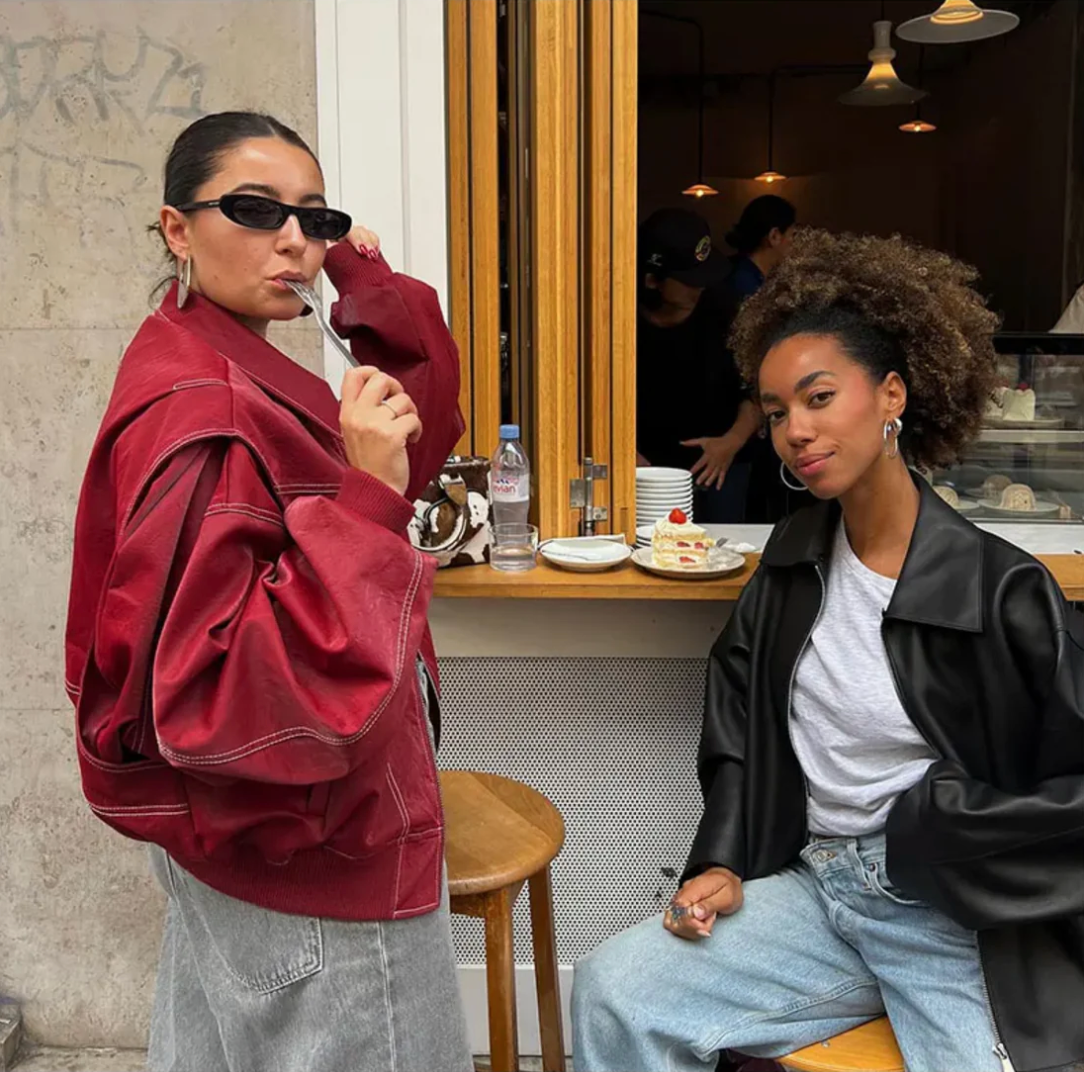 WW | Oversized Vegane Lederjacke