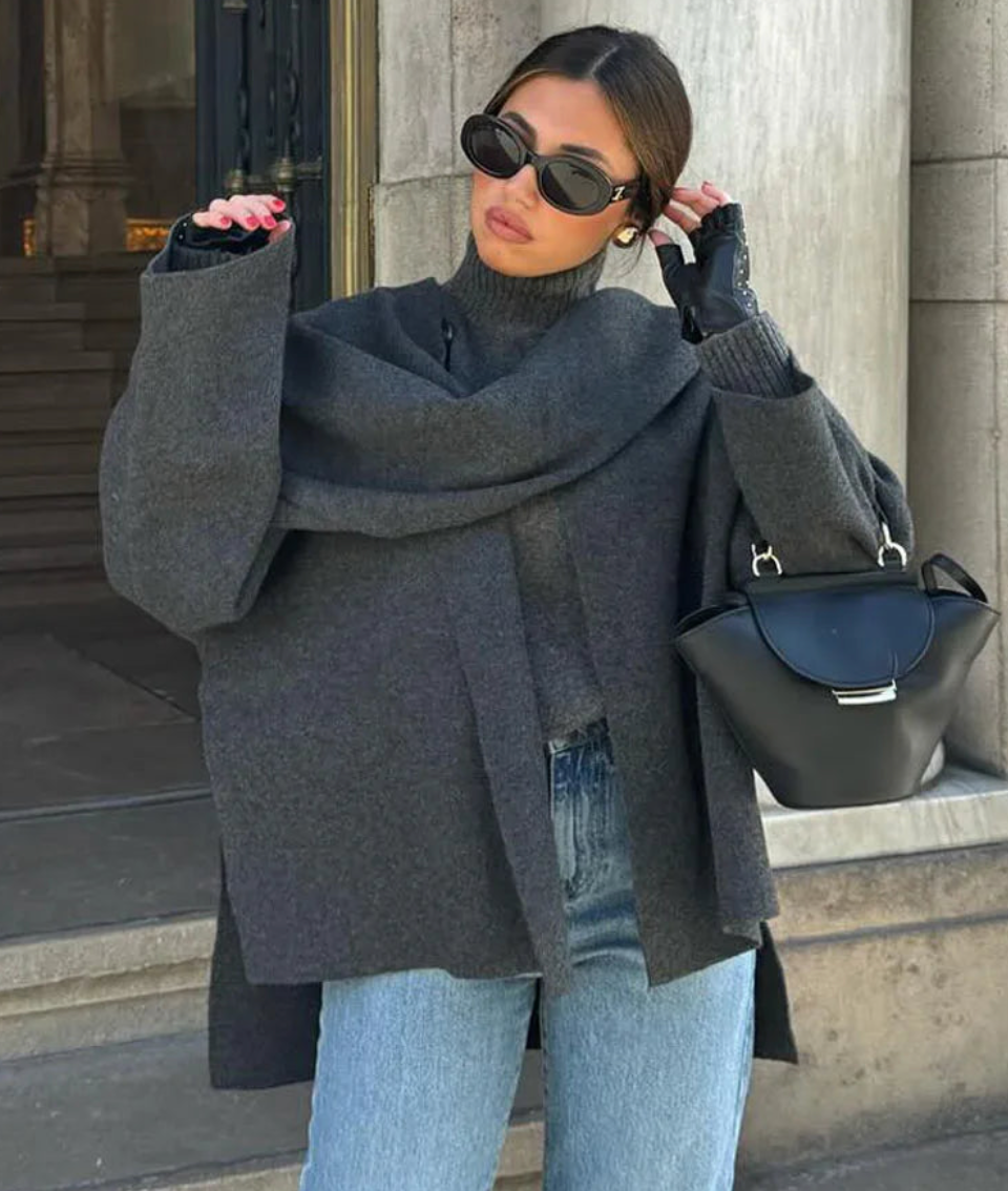 WW | Jacket with Scarf Comfortable and Warm Perfect for Winter