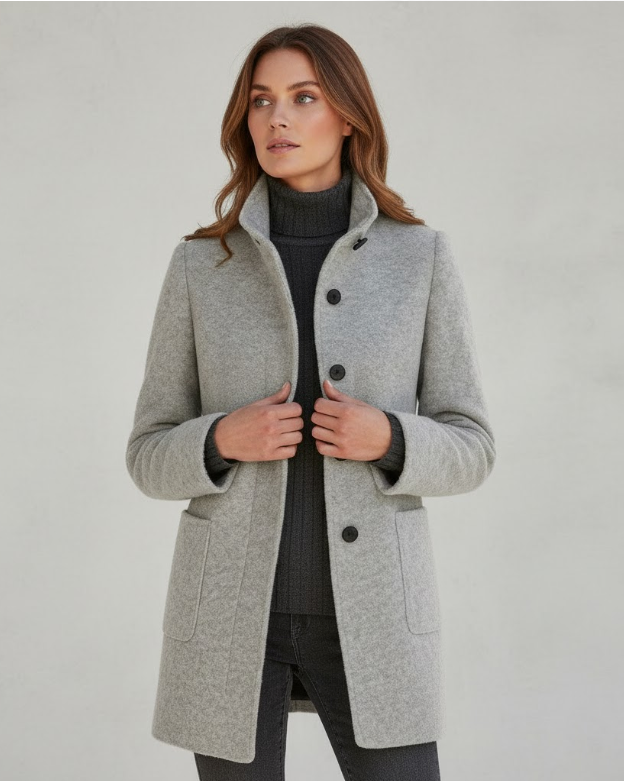 WW | Kurzmantel Modern Elegant Übergangsjacke für Alltag & Beruf