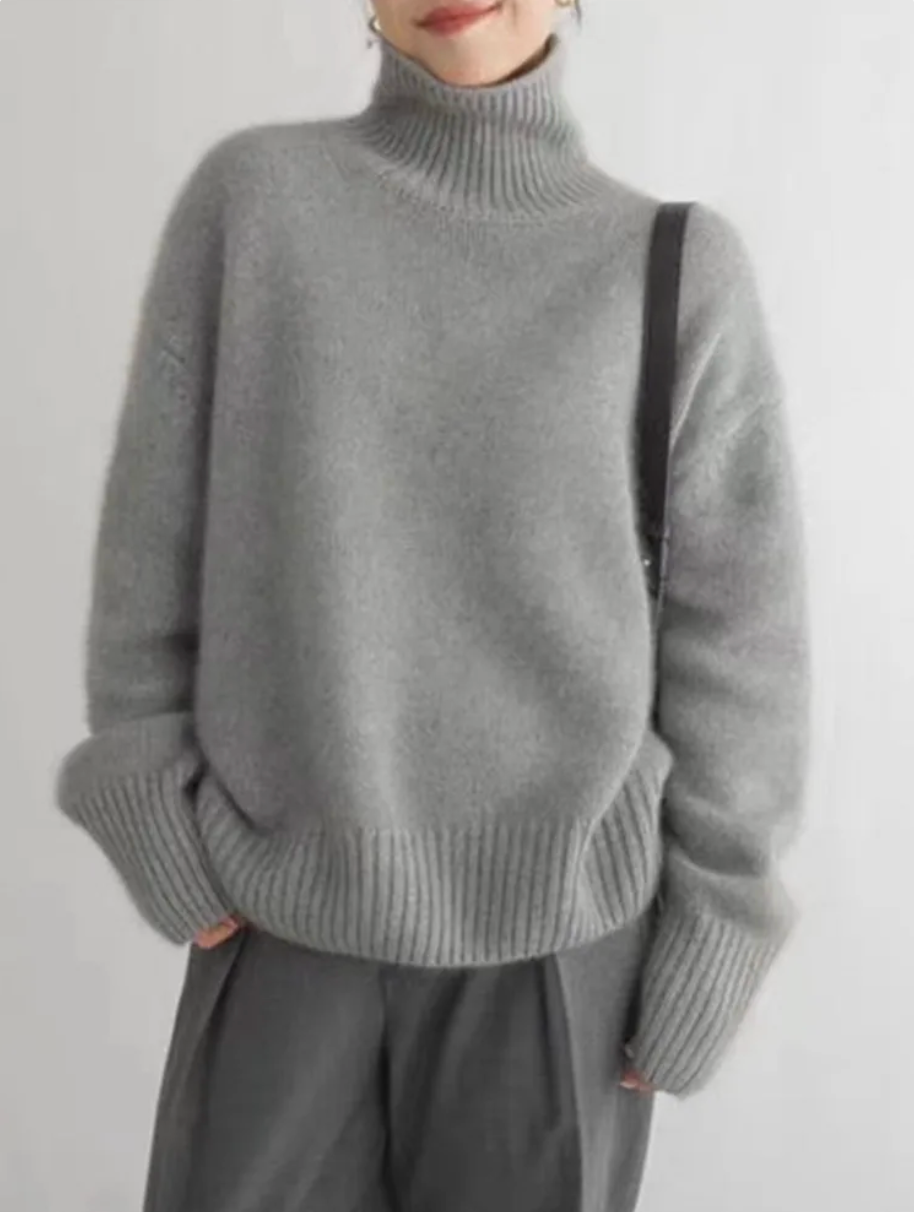 WW | Rollkragenpullover - Weicher Feinstrick aus Kaschmir - Wärmend & Elegant - Zeitloses Design