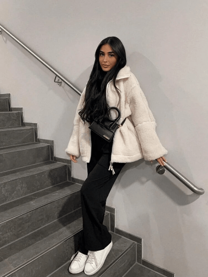 WW | Sherpa-Jacke - Reißverschluss-Design - Gemütliche Winterlage