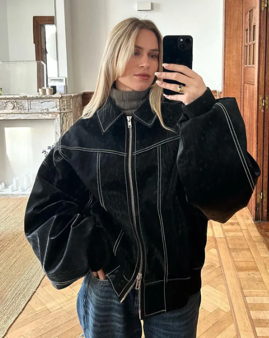 WW | Oversized Lederjacke für Frauen