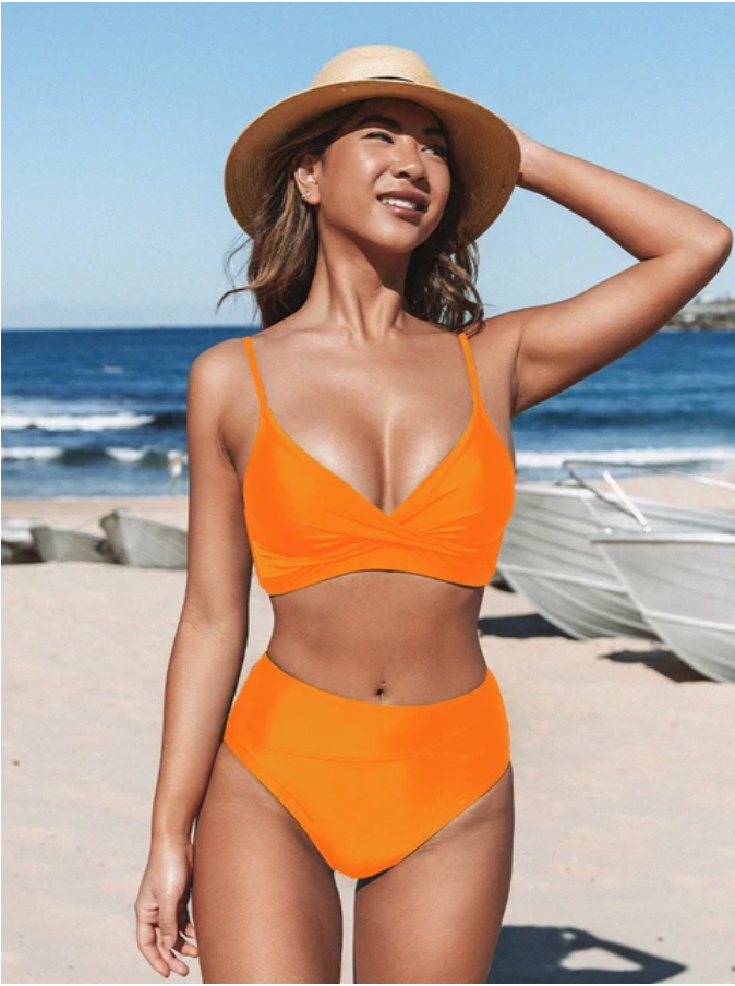 WW | Elegantes Bikini-Set mit Hoch Tailliertem Design für Damen