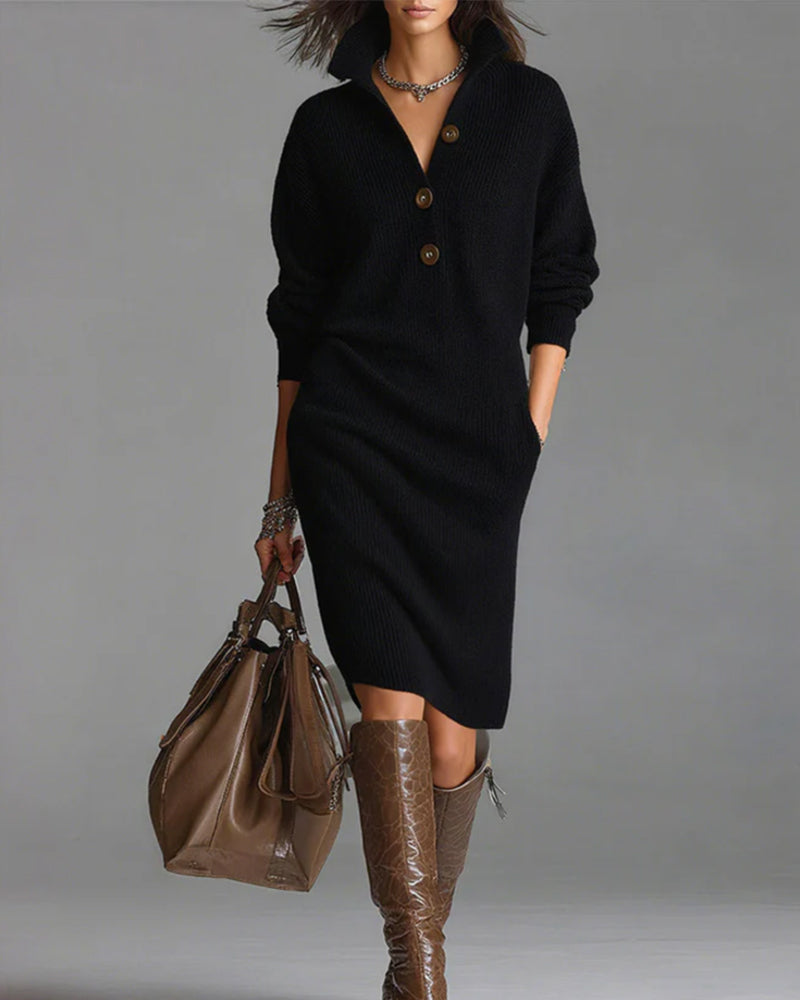 WW | Casual Solid Color Autumn and Winter