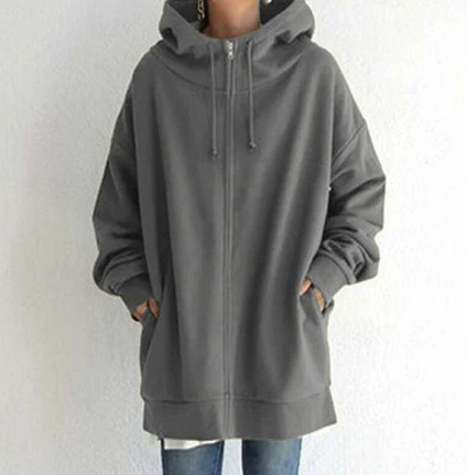 WW | Damen-Hoodie mit Reißverschluss für Herbst/Winter