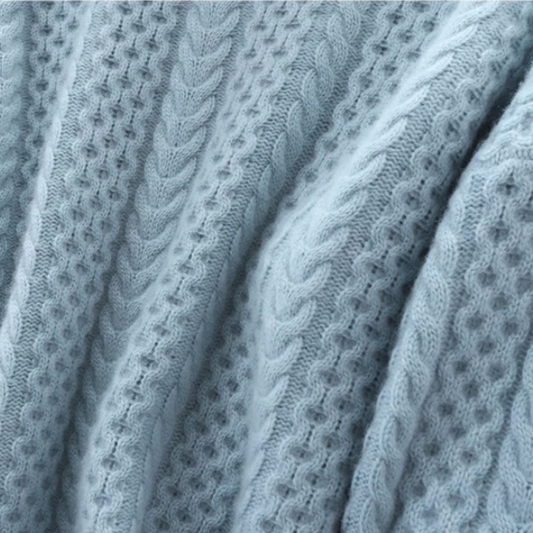 WW | Strickpullover Weiche Kaschmirmischung Kabelstrick Hoher Rollkragen