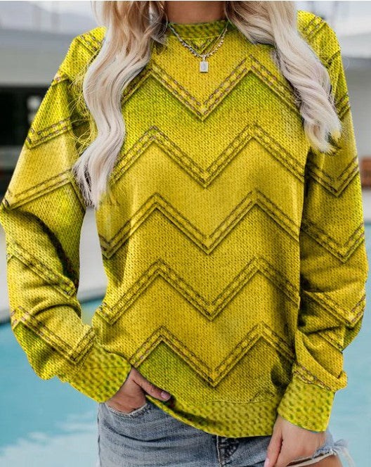 WW | GEOMETRISCHES KASCHMIR-SWEATSHIRT