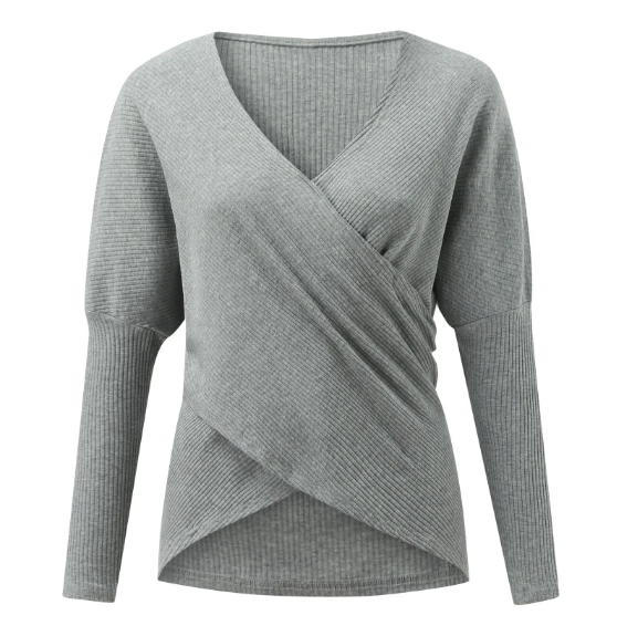 W&W Gekreuzter Pullover