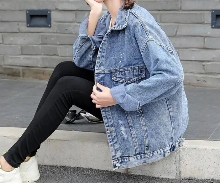 WW | Jeans jacket with cool design MM Mouse Woman
