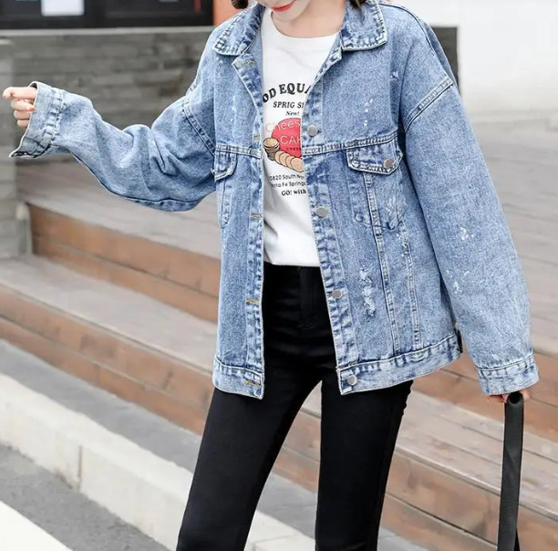 WW | Jeans jacket with cool design MM Mouse Woman