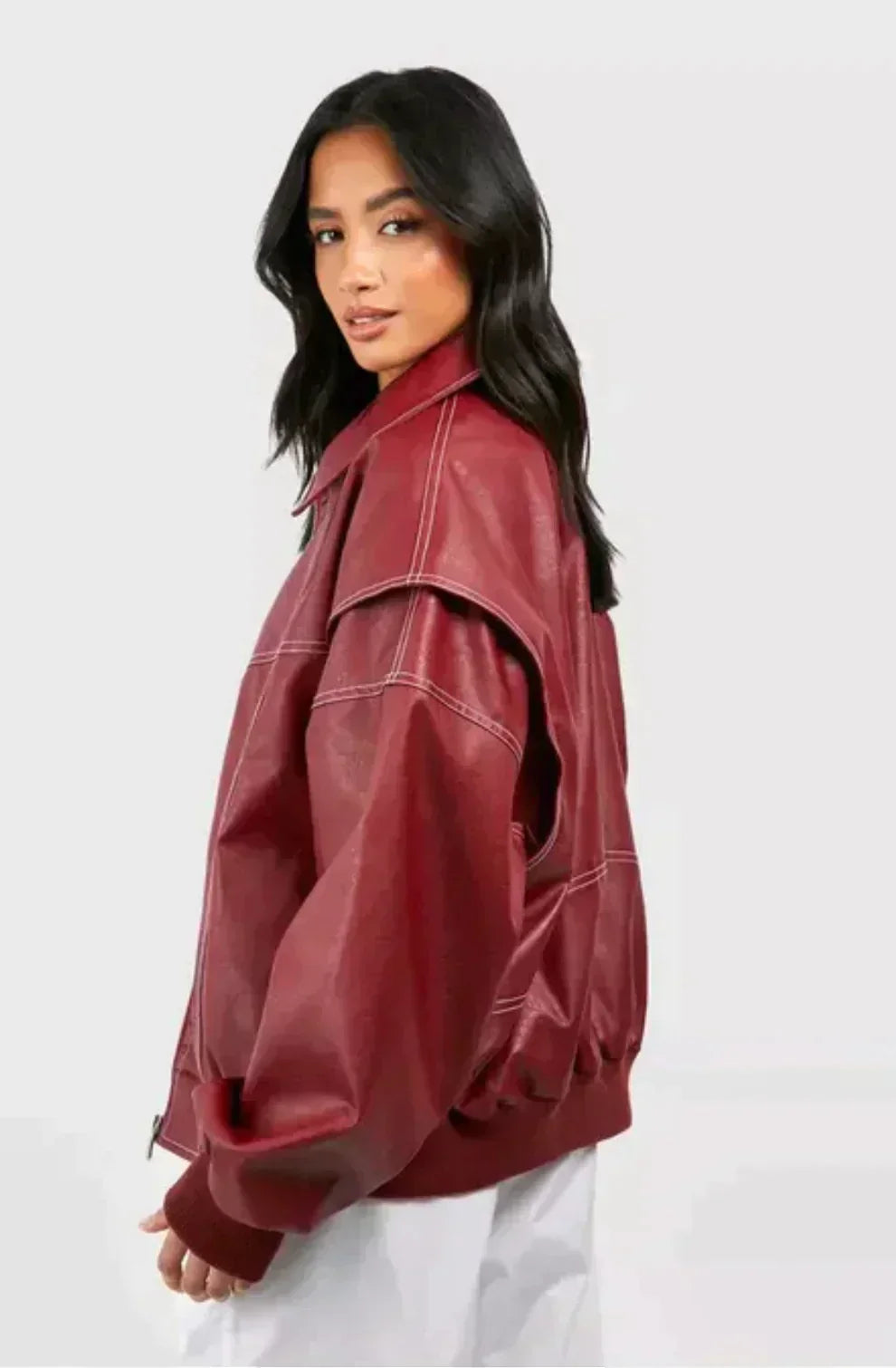 WW | Oversized Vegane Lederjacke