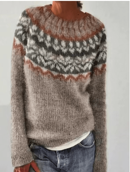 WW | Chic Patterned Knit Sweater
