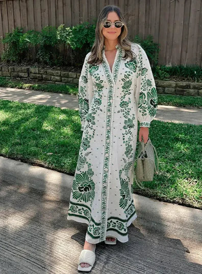 WW | Das Lange Kleid Botanische Eleganz