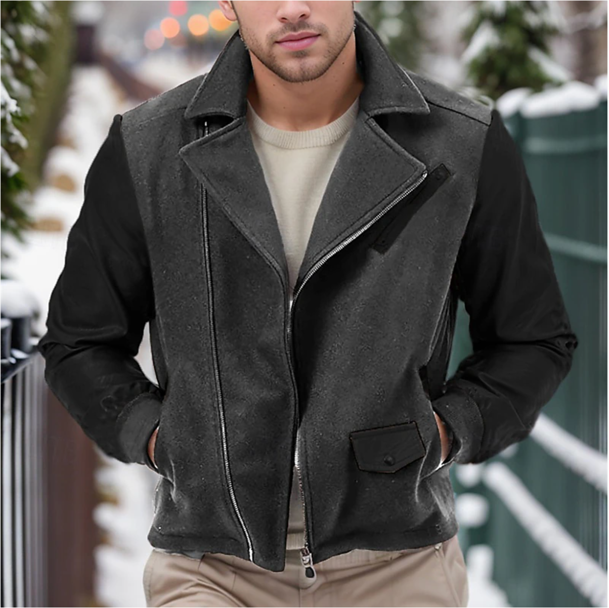 WW | Men's Leather Winter Coat