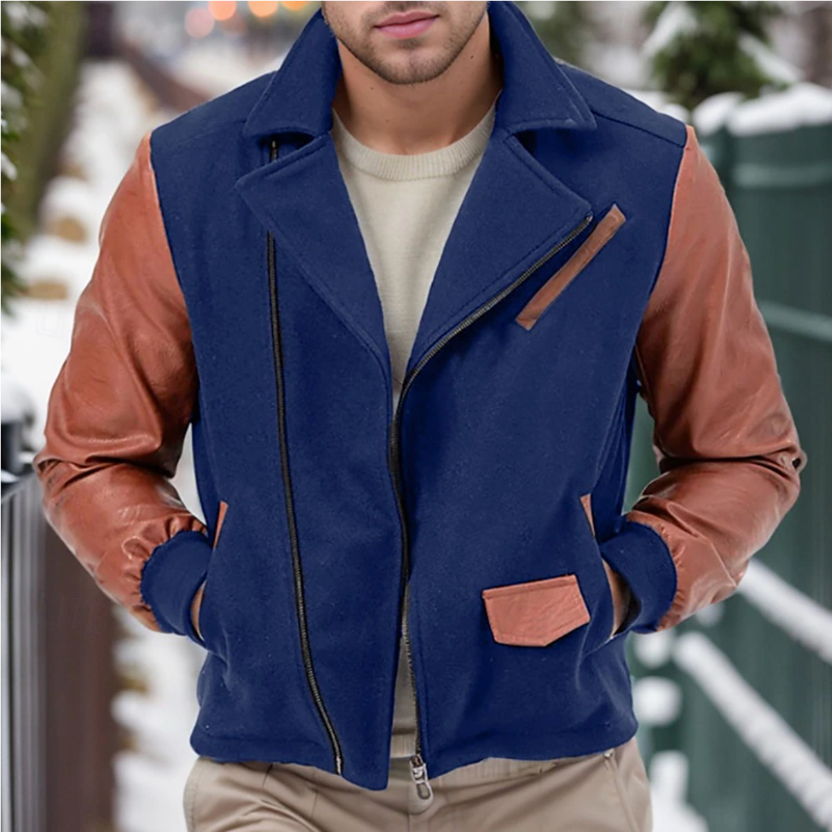 WW | Men's Leather Winter Coat