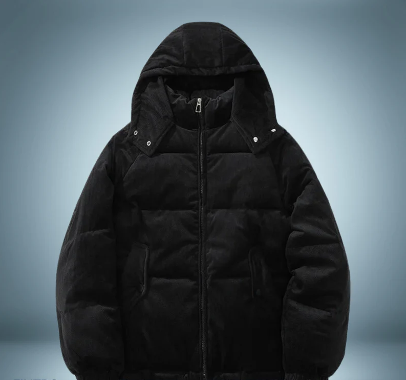 WW | Braune Daunenjacke mit Kapuze