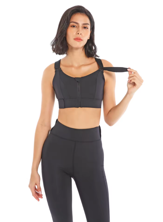 WW | Verstellbarer Reißverschluss-Sport-BH