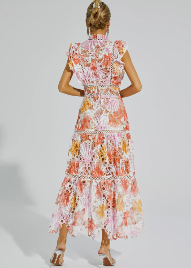 Melody – Ärmelloses Maxikleid mit Ausschnitt