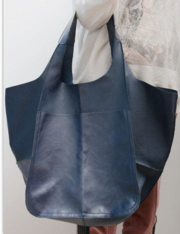 WW | Einfach Große Tasche Weiches Leder Große Kapazität Ein Schulter Tragbare Tote Tasche