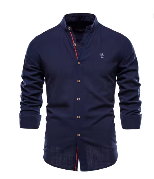 WW | Herren Elegantes Leinenhemd