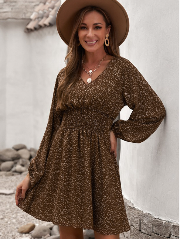 WW | Luxuriöses Schiftkleid mit Punktemuster