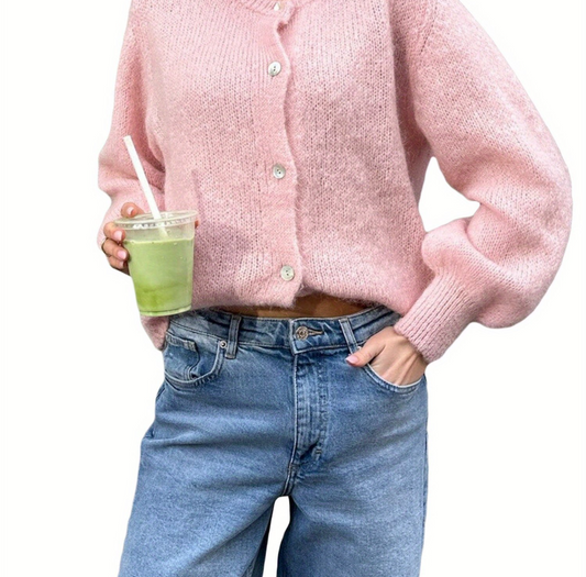 WW | Strick Frauen Strickjacke Mit Knöpfen