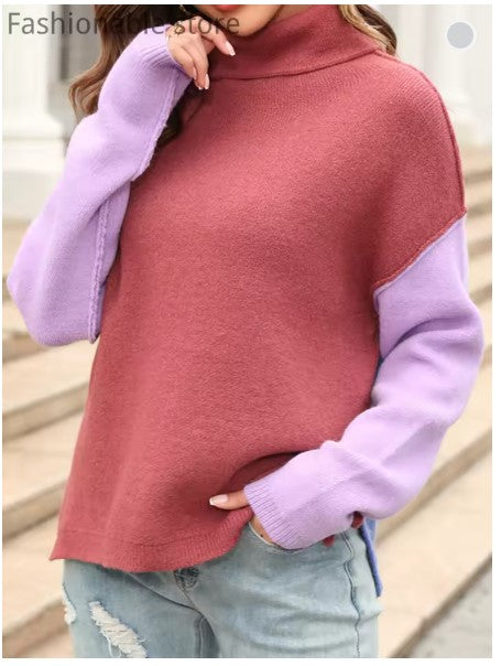 W&W – Color Block Sweater in Winter Trend