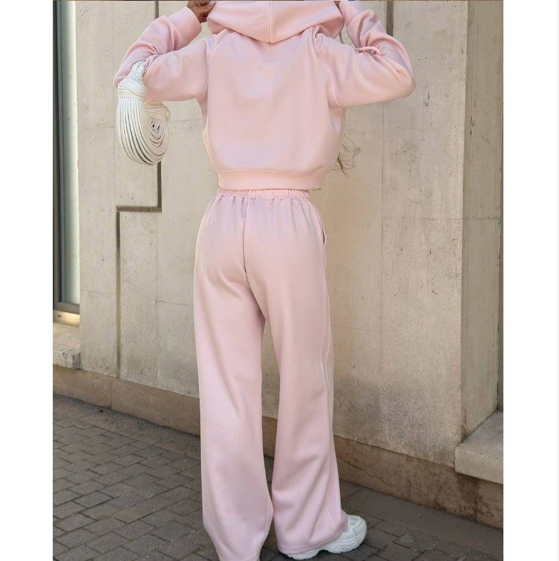 Damen lässiges Sweatshirt- und Jogginghose-Set WW