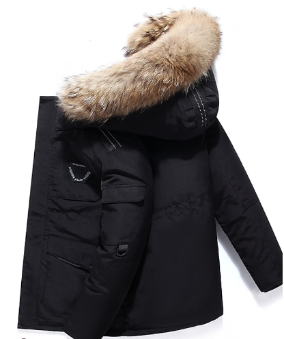 WW | Men's Winter Coat with Fur Hood