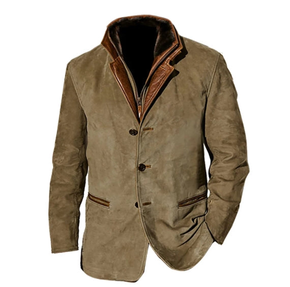 WW | Weinlese Jacke Mit Knöpfen Und Taschen Für Herren