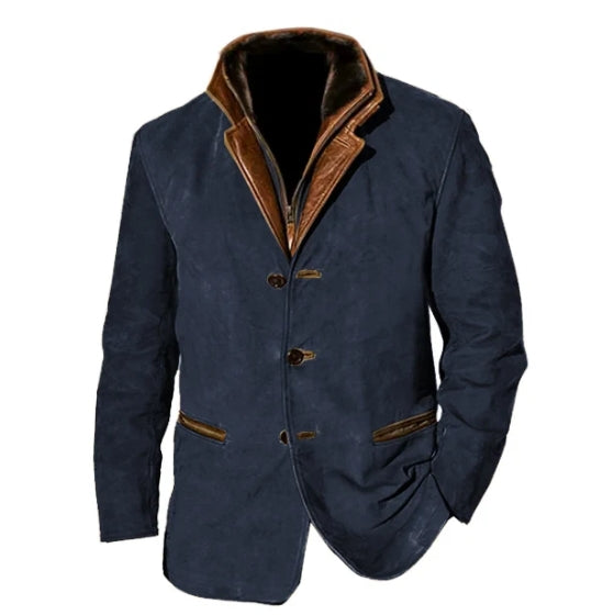 WW | Weinlese Jacke Mit Knöpfen Und Taschen Für Herren