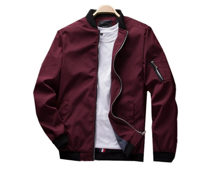 WW | men's transitional jacket with zip on the sleeve
