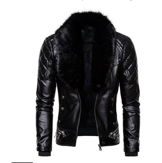 WW | Women's Faux Leather Jacket with Faux Fur - Perfect for Everyday Wear