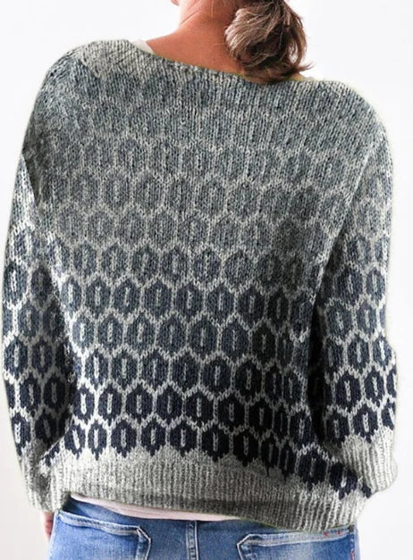 WW | Grauer lässiger Pullover für den Herbst