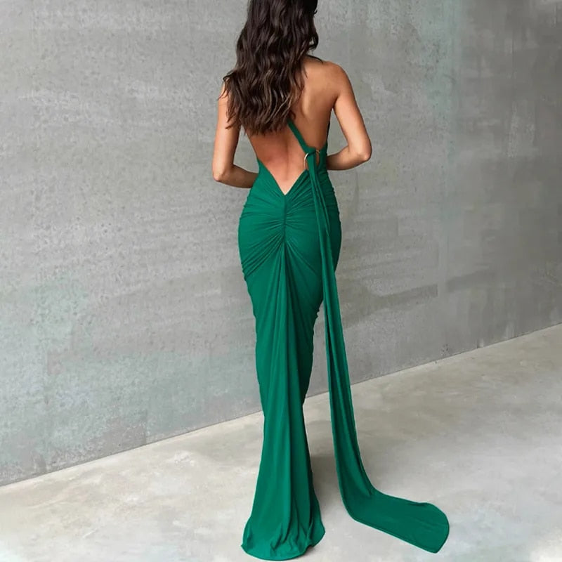 WW | Elegante Bodycon-Kleid mit Einem Schulter Rückehoch