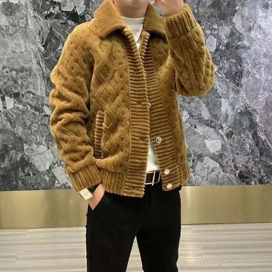 WW | Warme Winterstrickjacke für Männer