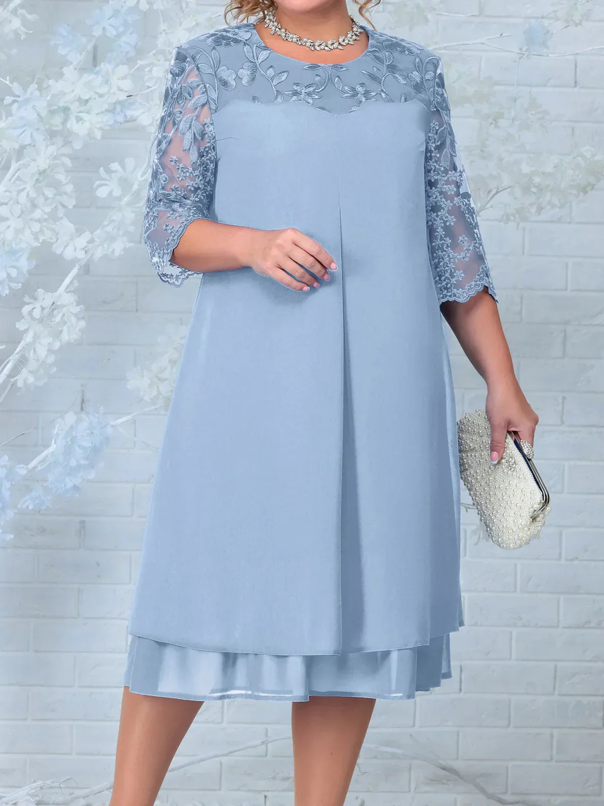 WW | Elegantes Besticktes Abendkleid für Frauen