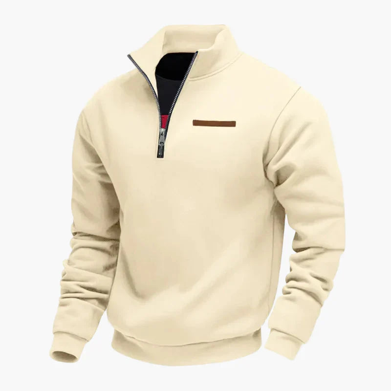 WW | Halbzip Sweatshirt Freizeitpullover mit Stehkragen - Perfekt für Reisen und Alltag