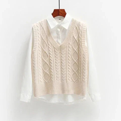 WW | Women's Cable Knit Pullover Vest