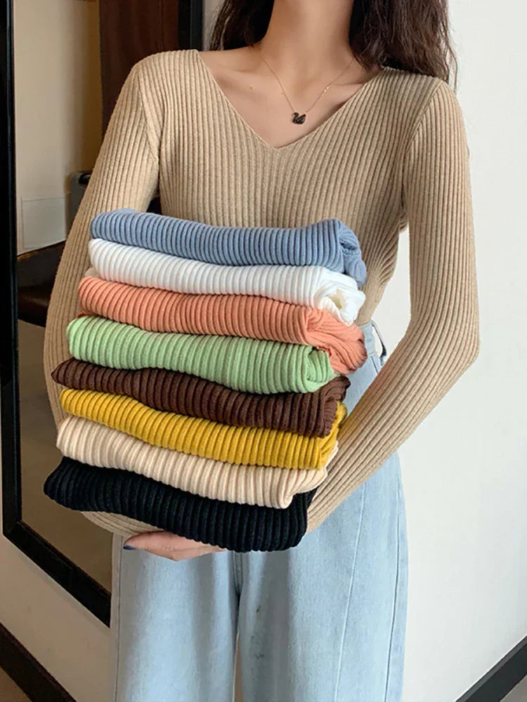 WW | Slim Fit Rippenstrickpullover