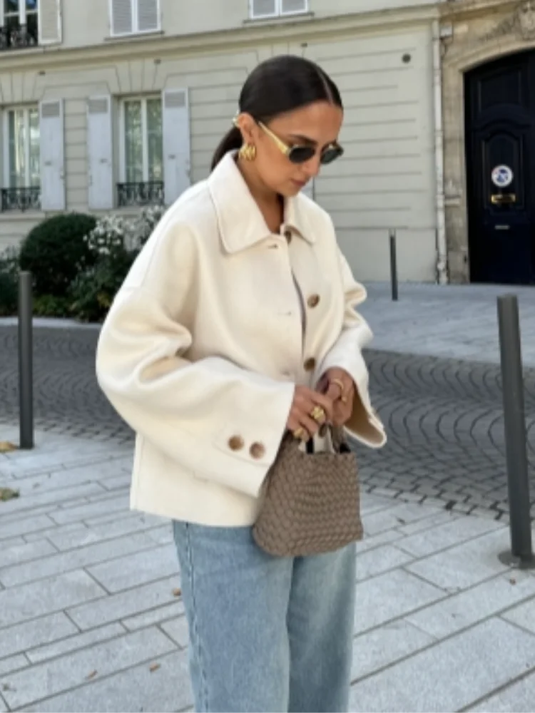 WW | Damen Winter Kurzjacke - Mit Knöpfen