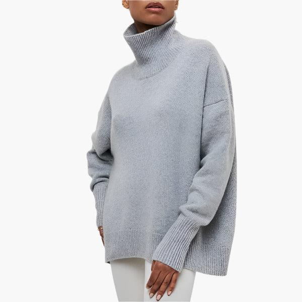 WW | Pullover mit Rollkragen und voluminösen Ärmeln - Eleganter Style für Alltag und Büro