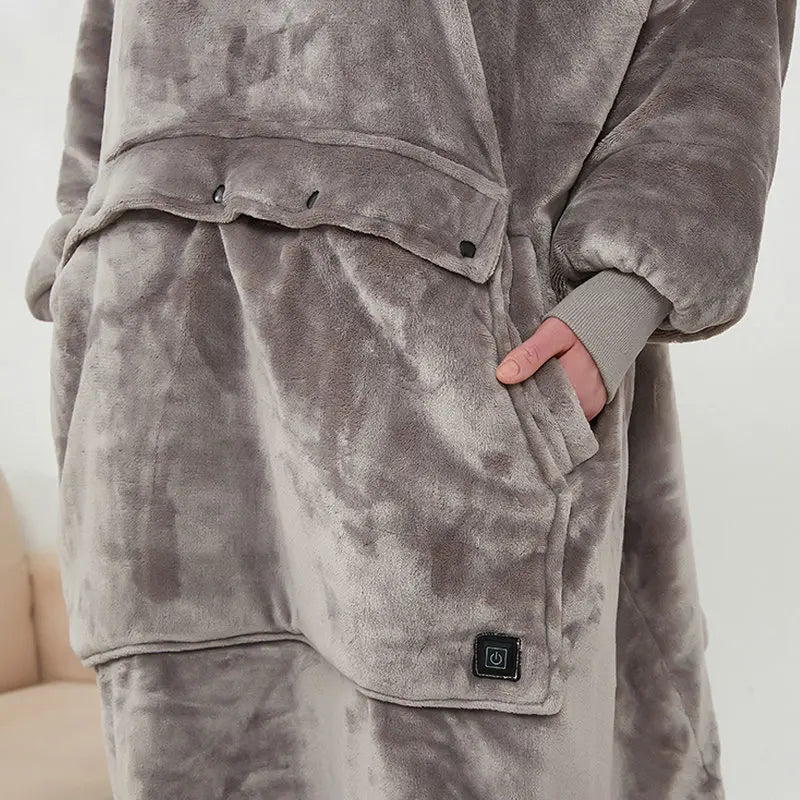 WW | Bequemer Heizwolle Hoodie für Herren